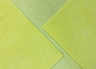 300GSM Warp Knitting Stretch Velvet Fabric Light Yellow Color 92% Polyester